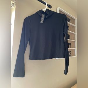 turtle neck black shirt